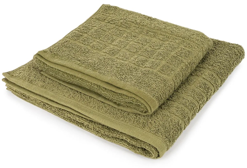 Ręcznik Soft oliwkowo-zielony, 50 x 100 cm, 50 x 100 cm