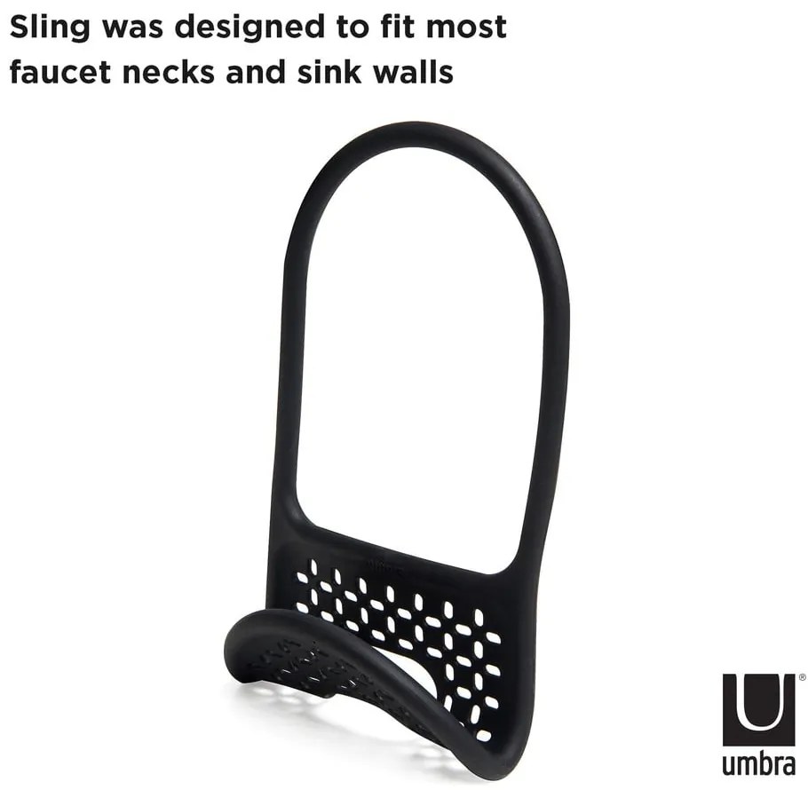 Wiszący plastikowy uchwyt na gąbkę Sling – Umbra