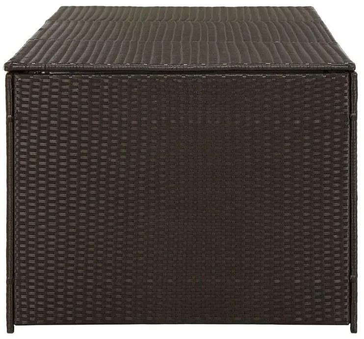 Rattanowa brązowa skrzynia na narzędzia ogrodnicze Z4-K54