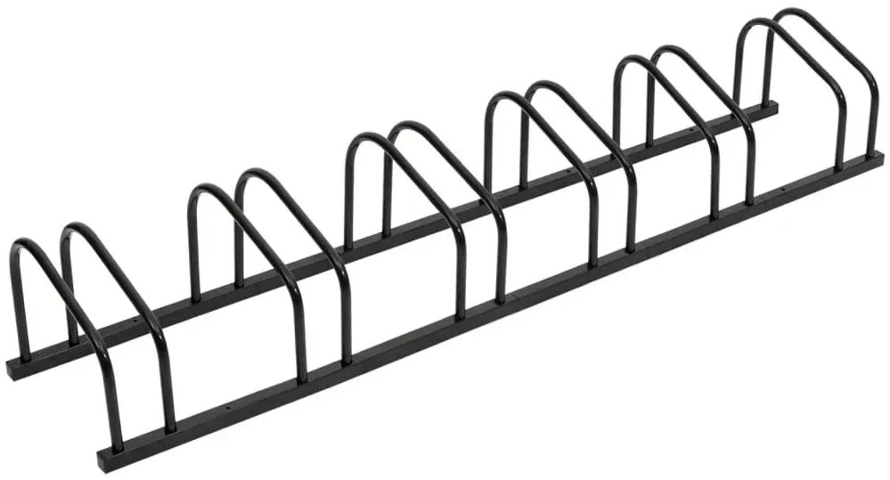 Czarny stojak na 6 rowerów typu miejskiego - Fokser 7X