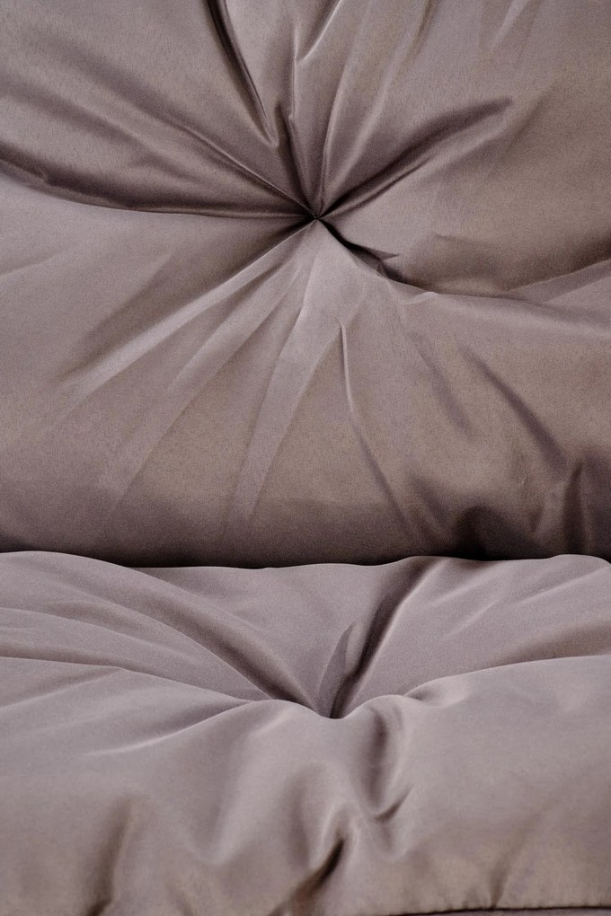 HUDSON Zestaw ogrodowy HUDSON sofa, 2 fotele, ława, popielaty nowoczesny