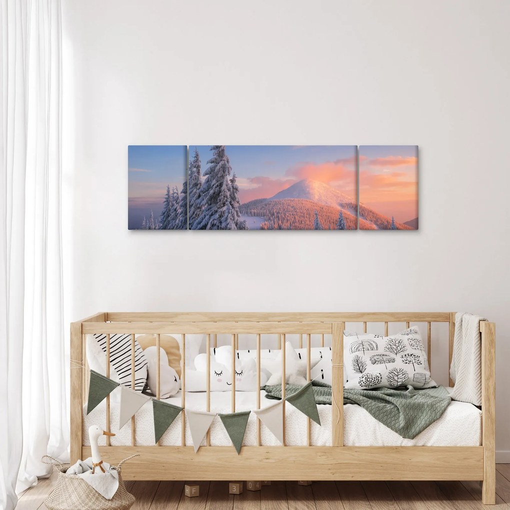 Obraz - Zimowy krajobraz (170x50 cm)