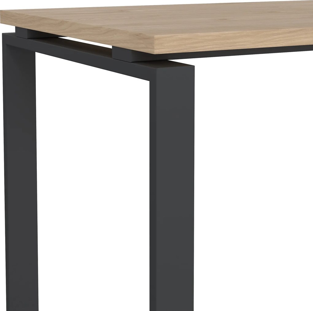 Biurko loft na płozach Sign 120 jackson hickory/szary mat