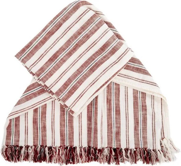 Bawełniany koc w kolorze terakoty 150x200 cm Indira – Tiseco Home Studio