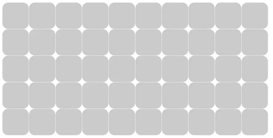 Zestaw naklejek na okno 50 szt. 10x10 cm Square Blackout – Ambiance