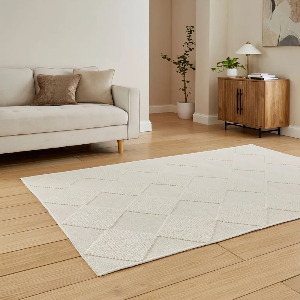 Kremowy dywan odpowiedni do prania 120x170 cm Lyna Cream – Think Rugs