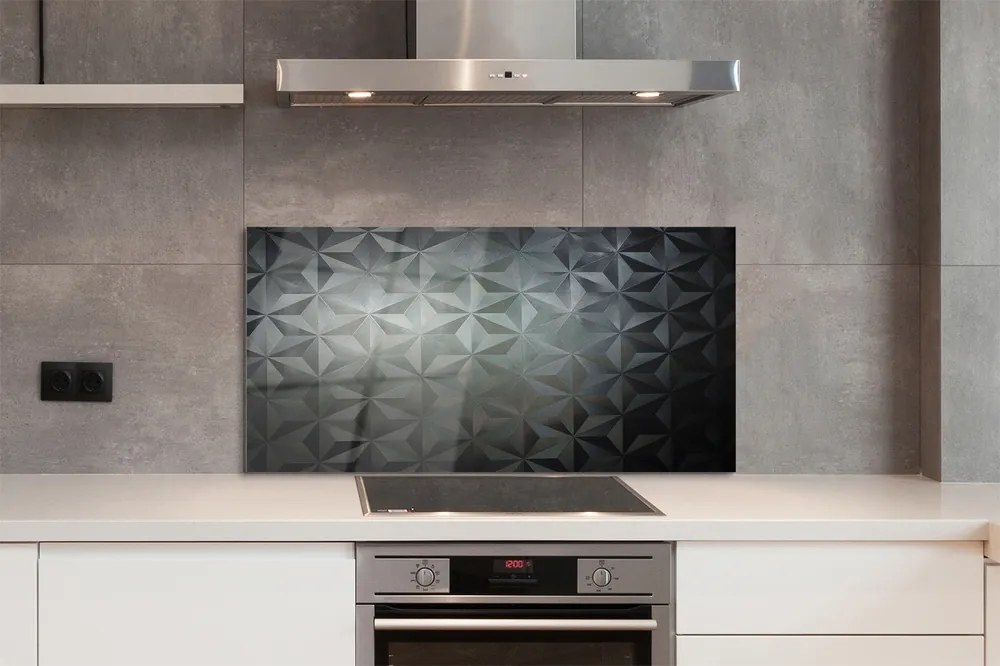 Szklany Panel Stożki 3d