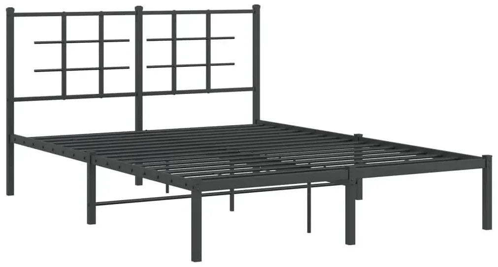 Czarne metalowe łóżko industrialne 120x200 cm - Gexon