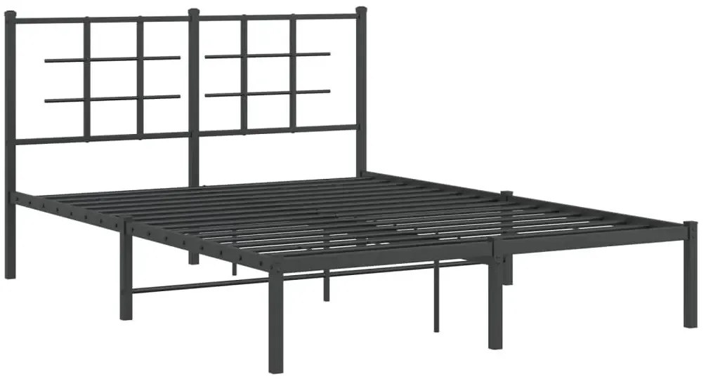 Czarne metalowe łóżko industrialne 120x200 cm K0-D71