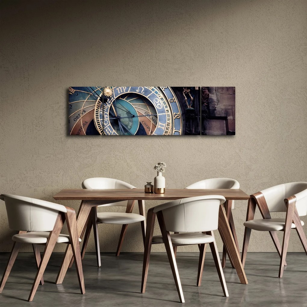 Obraz - Praski zegar astronomiczny, Praga (170x50 cm)