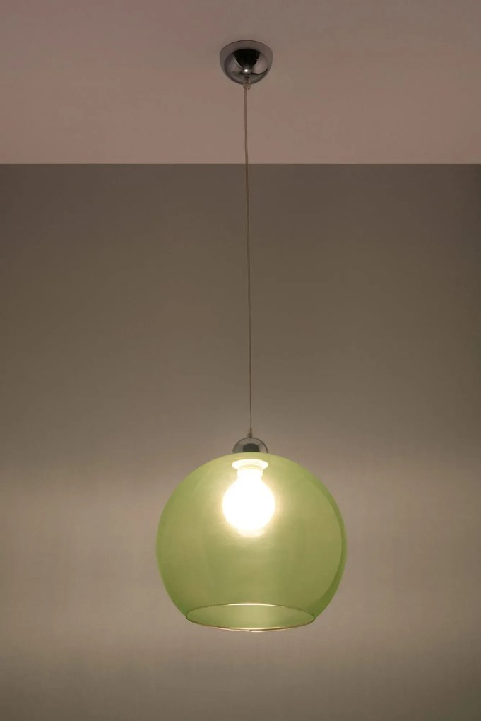Okrągła szklana lampa wisząca E8-B11