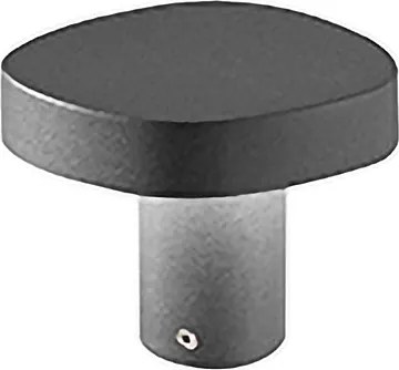 Zafferano Ciottolo - Zewnętrzna lampa słupkowa LED IP54 7W 3000K nowoczesny design z aluminium do ogrodów i podjazdów - 10 cm Corten