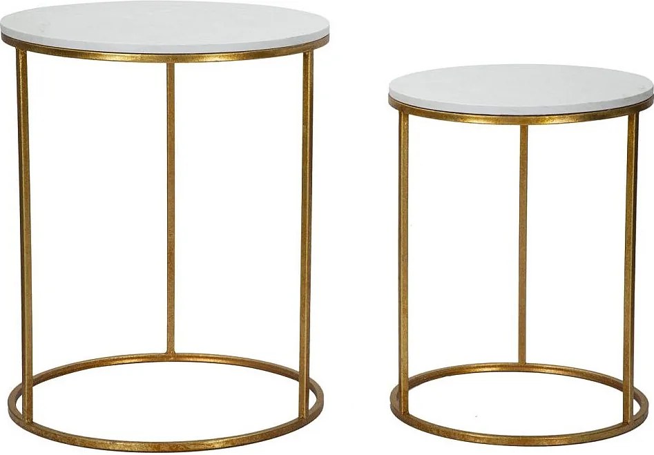 Stoliki kawowe Simply Marble Para cm Ø52X63-42X53