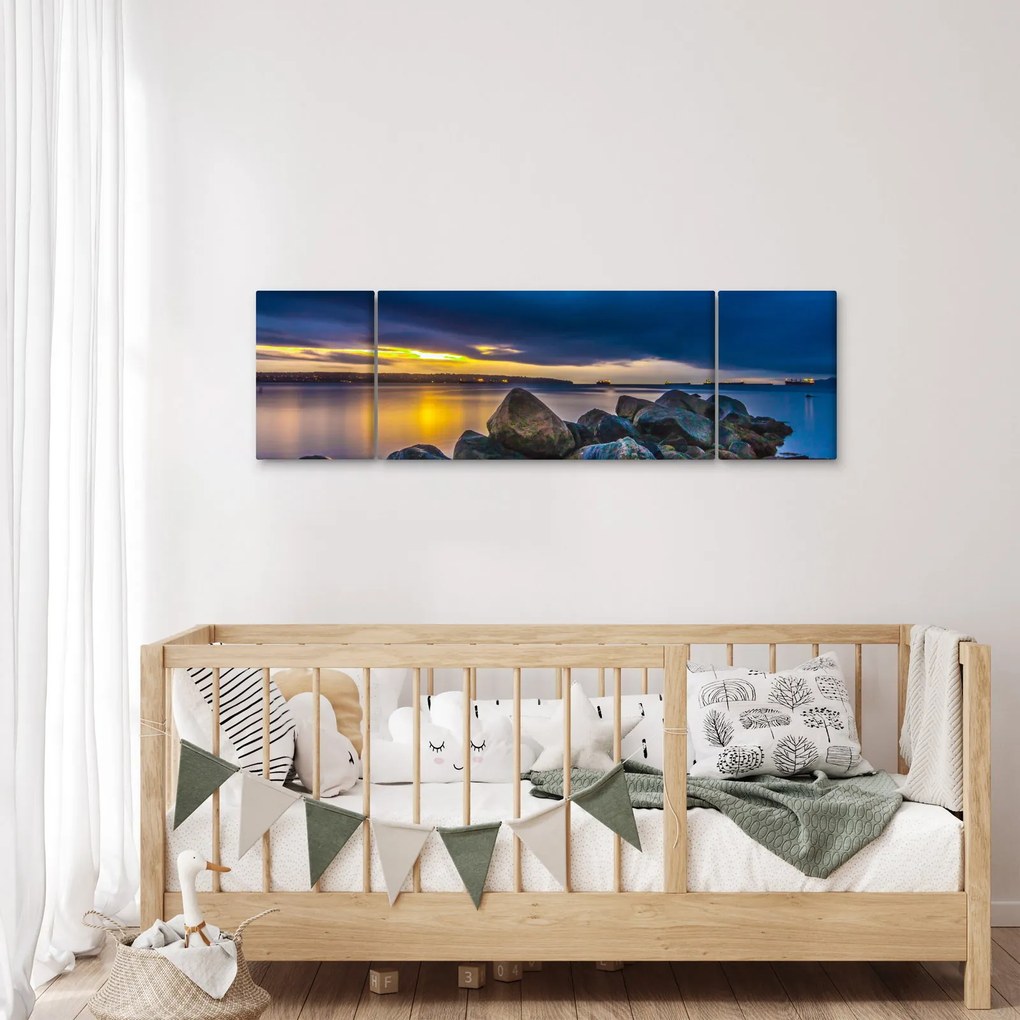 Obraz - Chmury nad wodą (170x50 cm)