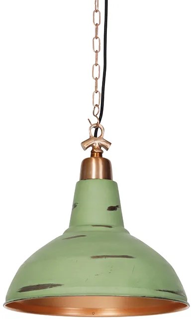 Industrialna lampa wisząca antyczny miedź - Goliath