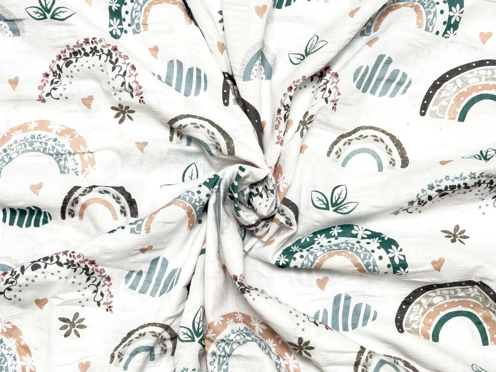 PrzytulneMieszkanie.pl PrzytulneMieszkanie.pl Krepowa pościel do łóżeczka Renforcé RAINUBI biała Rozmiar pościeli: 45 x 65 cm | 90 x 140 cm