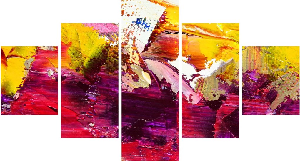Obraz abstrakcji - malarstwo (125x70 cm)