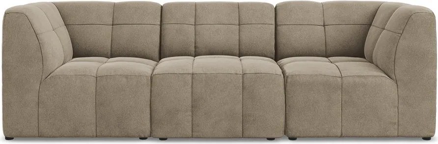 Brązowa aksamitna sofa 255 cm Aloha – Makamii