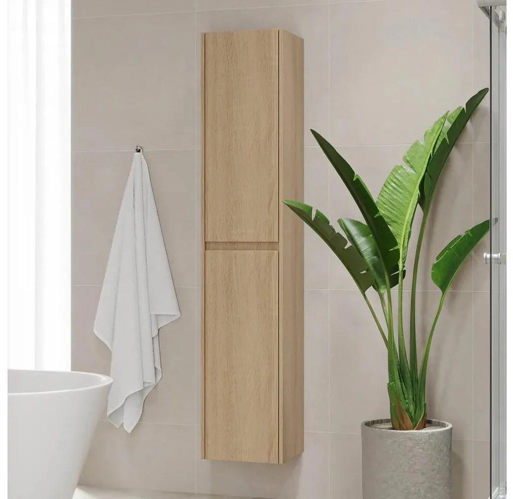 Szafka łazienkowa MOLDE 174 cm dąb