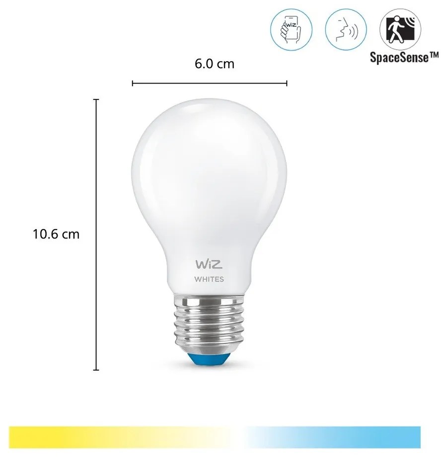 Inteligentna żarówka LED z gwintem E27, 7 W – WiZ