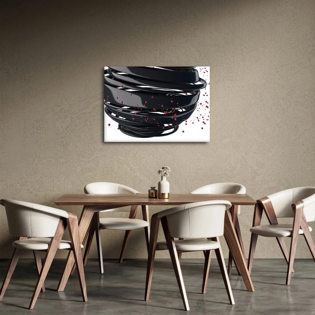 Obraz - Abstrakcja kuli ziemskiej (70x50 cm)