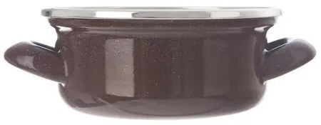 Orion Emaliowany rondel z rantem Brown, 0,65 l, 0,65 l