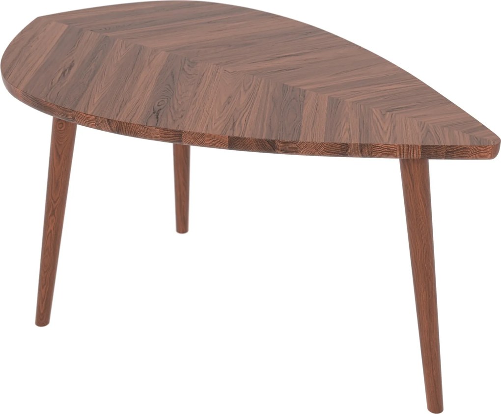 Dębowy stolik kawowy P2 liść duży 110 cm