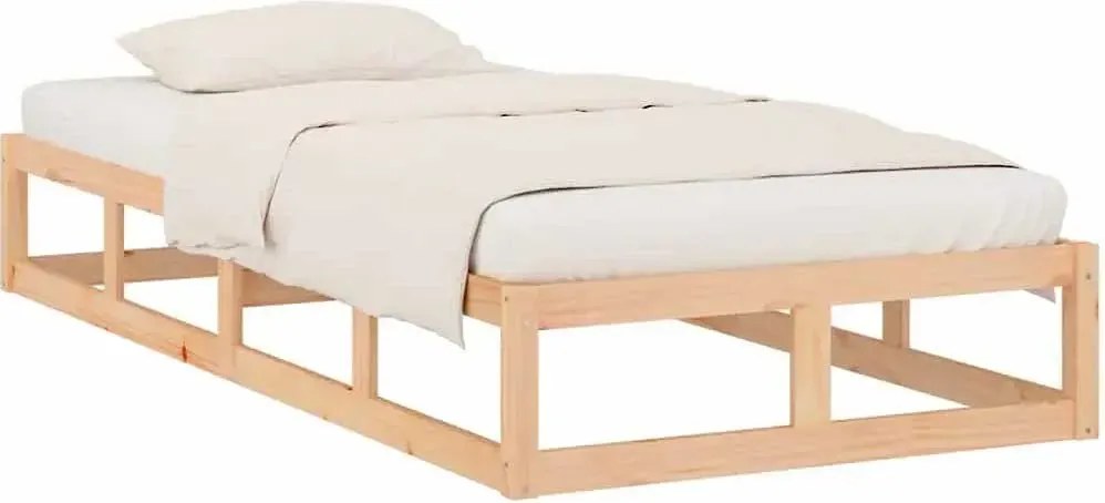 Pojedyncze naturalne sosnowe łóżko 90x200 M1-P22