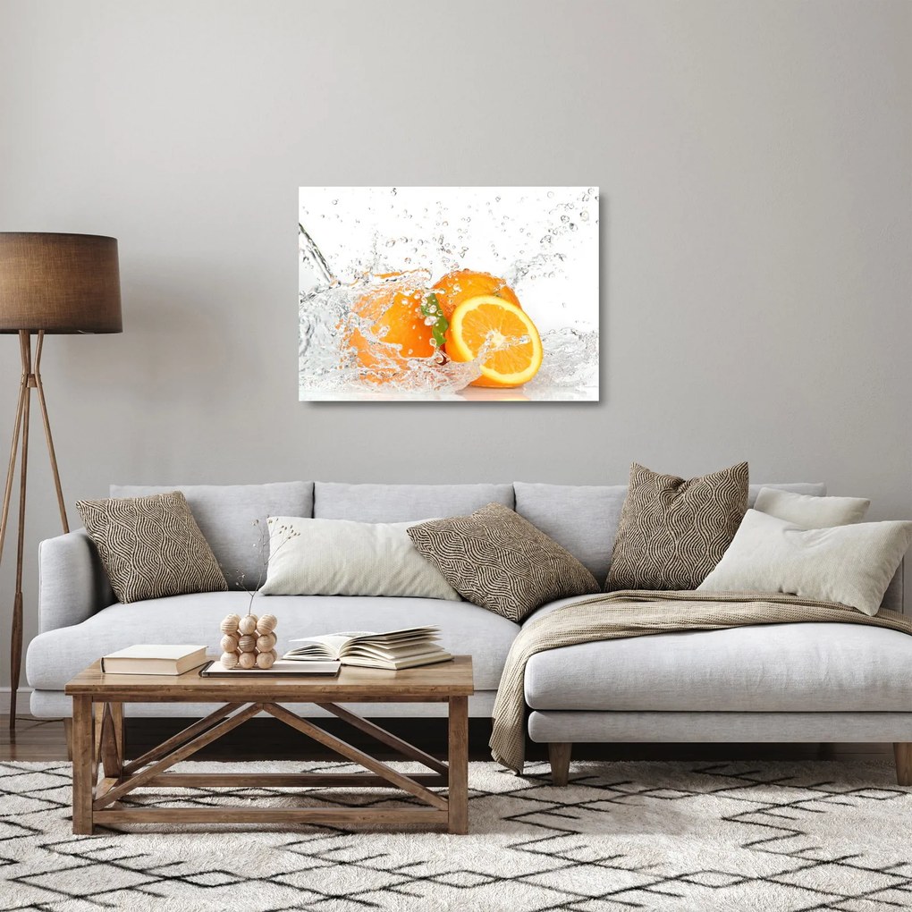 Obraz na szkle - Soczyste pomarańcze (70x50 cm)