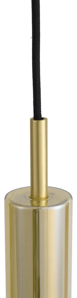 Nowoczesny reflektor złoty z bursztynowym szkłem do systemu szynowego 1-fazowego - Slimline Loyce Nowoczesny Oswietlenie wewnetrzne