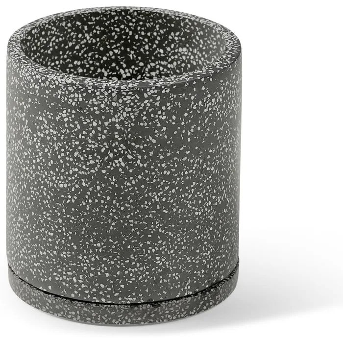 Ciemnoszara doniczka Bonami Selection Terrazzo, ø 34 cm