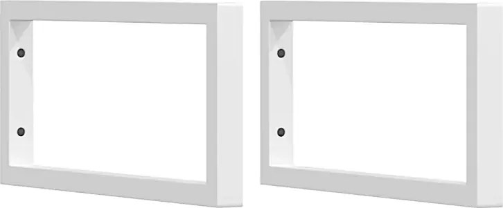 Półka nieobrobione drewno biały uchwyt - Siro