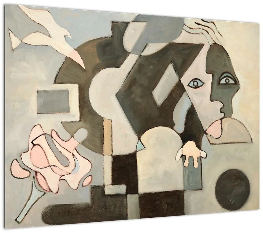 Obraz na szkle - Kubizm (70x50 cm)