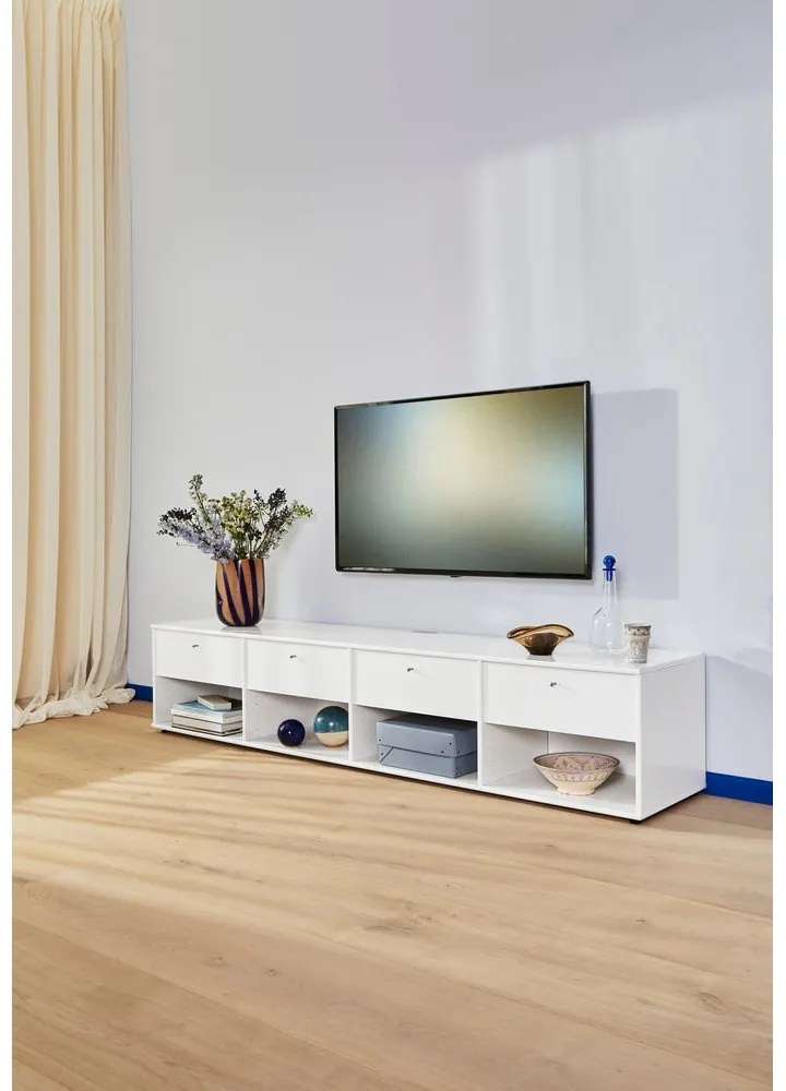 Biała szafka pod TV 214x45 cm Mistral – Hammel Furniture