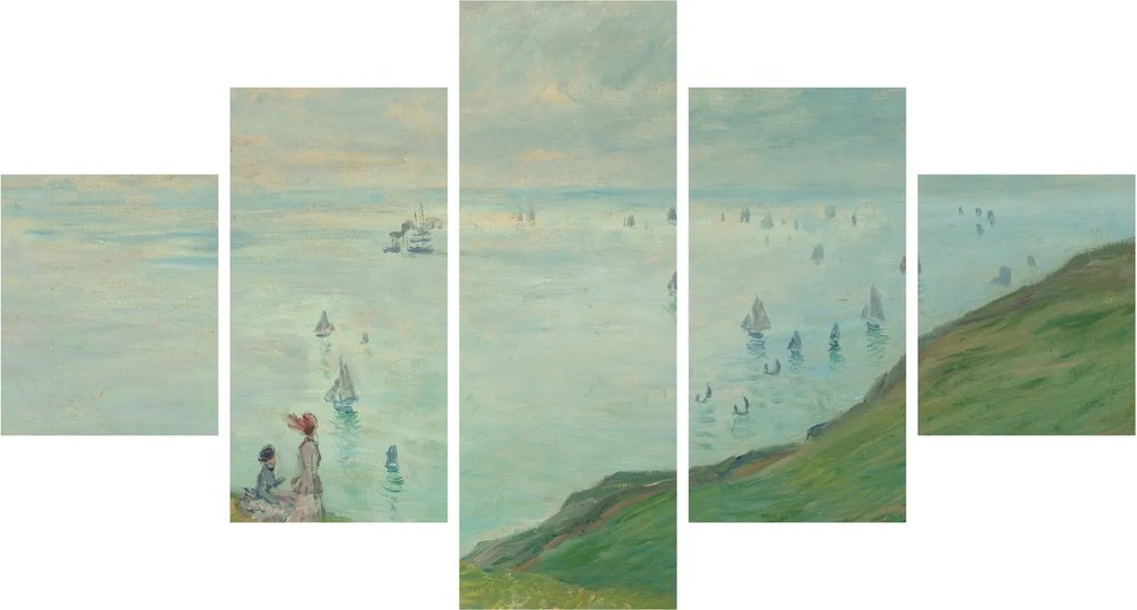 Obraz - Henri Fantin-Latour, Cliffs at Pourville, reprodukcje (125x70 cm)