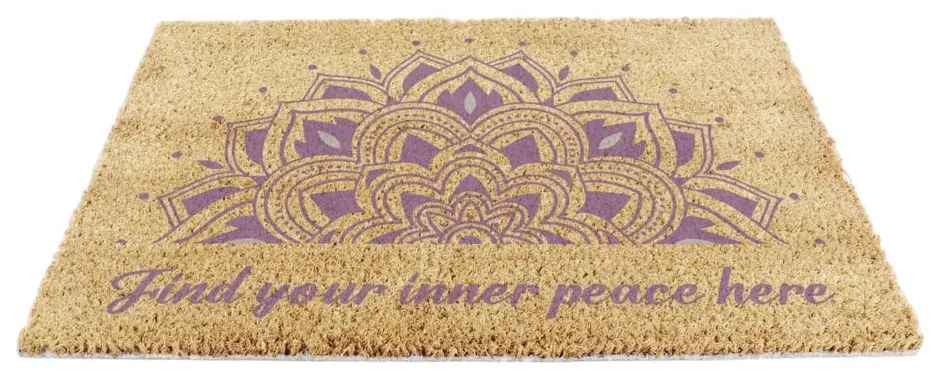 Wycieraczka z włókna kokosowego 40x60 cm Find Your Inner Peace – Artsy Doormats