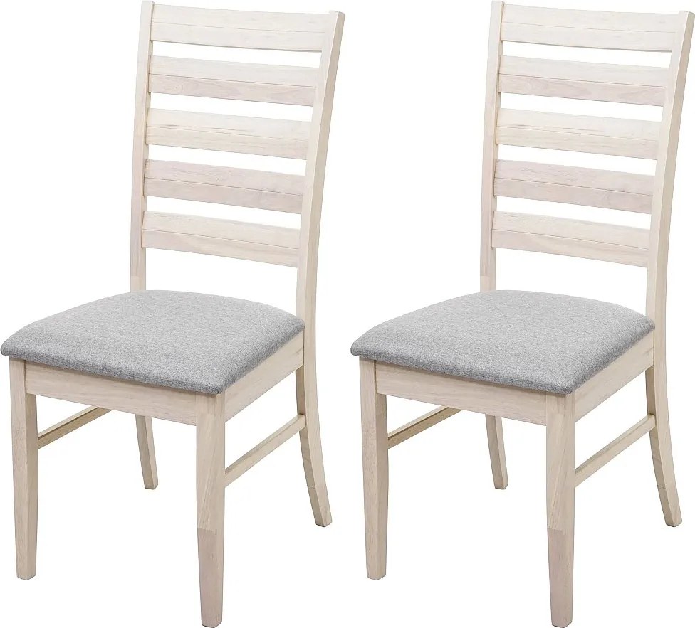 Krzesło do jadalni MCW-G47 (zestaw 2 sztuk),  lekka rama, szary