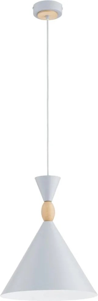 Lampa wisząca na przewodzie FERYT 1xE27/15W/230V szara
