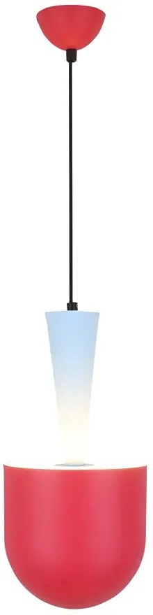 Nowoczesna czerwona wisząca lampa - M0-C11