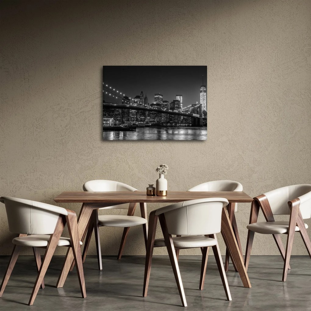 Obraz mostu Brooklyn Bridge w Nowym Jorku (70x50 cm)