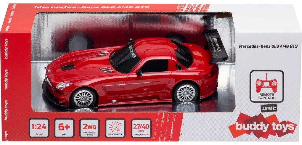 Buddy Toys BRC 24.061 Samochód zdalnie sterowanyMercedes-Benz SLS, czerwony