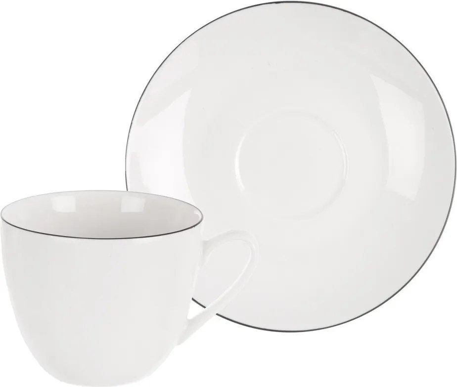 Biała porcelanowa filiżanka do cappuccino 210 ml Decora – Orion