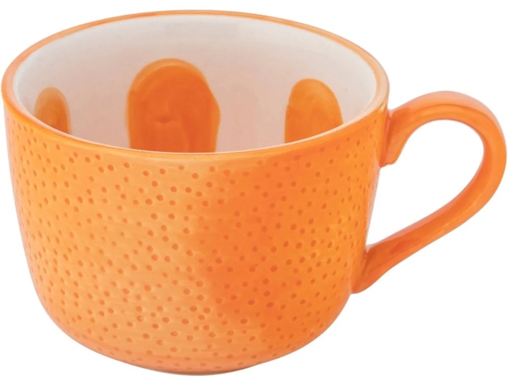 Altom Zestaw ceramicznych kubków jumbo Tropicanapomarańczowych 470 ml, 2 szt.