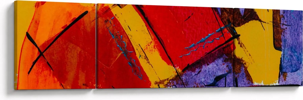 Obraz abstrakcji (170x50 cm)