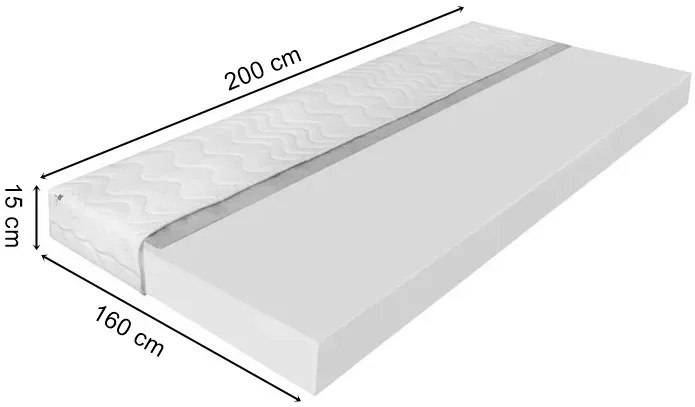 Piankowy materac średnio twardy h3 160x200 Z6-E04