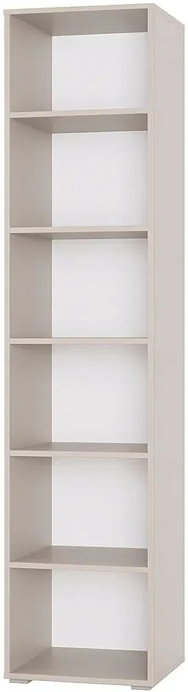 Wąski regał do salonu 40 cm kaszmir C7-R37