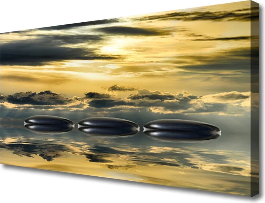 Obraz na płótnie Harmonia Kamieni i Wody