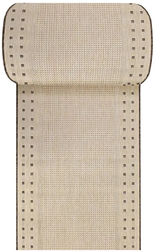 Dwustronny brązowy chodnik na metry 30x12x4 W6-S63