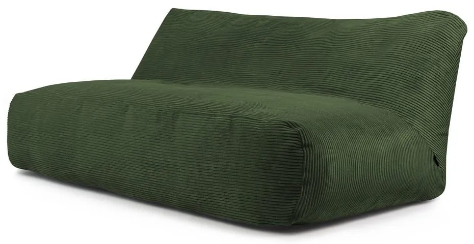 Zielony sztruksowy worek do siedzenia Sofa Tube 190 – SLOWDOWN