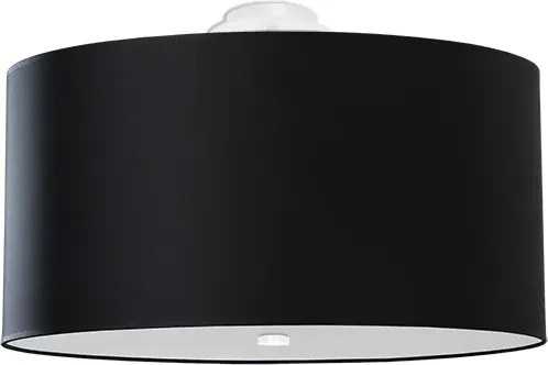Czarny okrągły nowoczesny plafon 50 cm - EX665 W2-B94